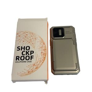 BSNRM Cellphone Case Silver iPhone 16 Wallet Shockproof Camera Protector NEW